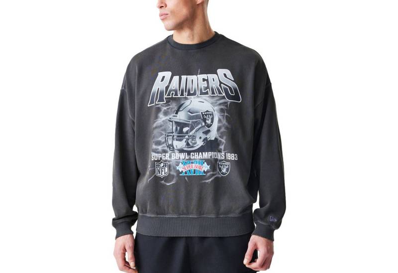 New Era Rundhalspullover Washed Boxy Las Vegas Raiders von New Era