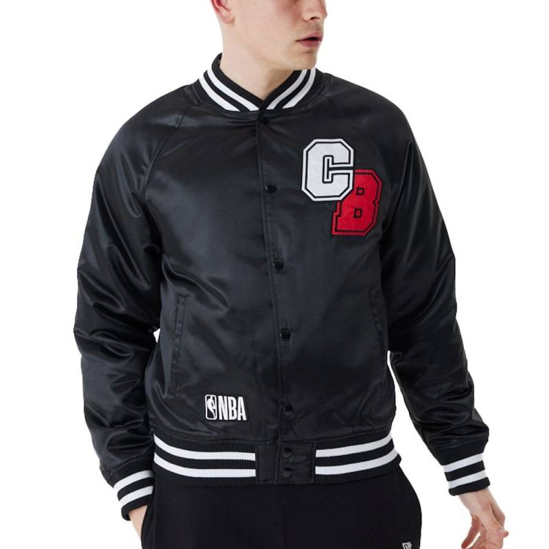 New Era Satin Bomber Jacke - NBA Chicago Bulls von New Era