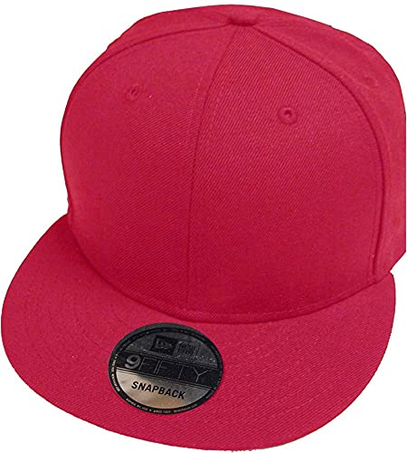 New Era Scarlet Black Blank Snapback Cap Blanko 9fifty 950 Basecap Mens OSFA von New Era