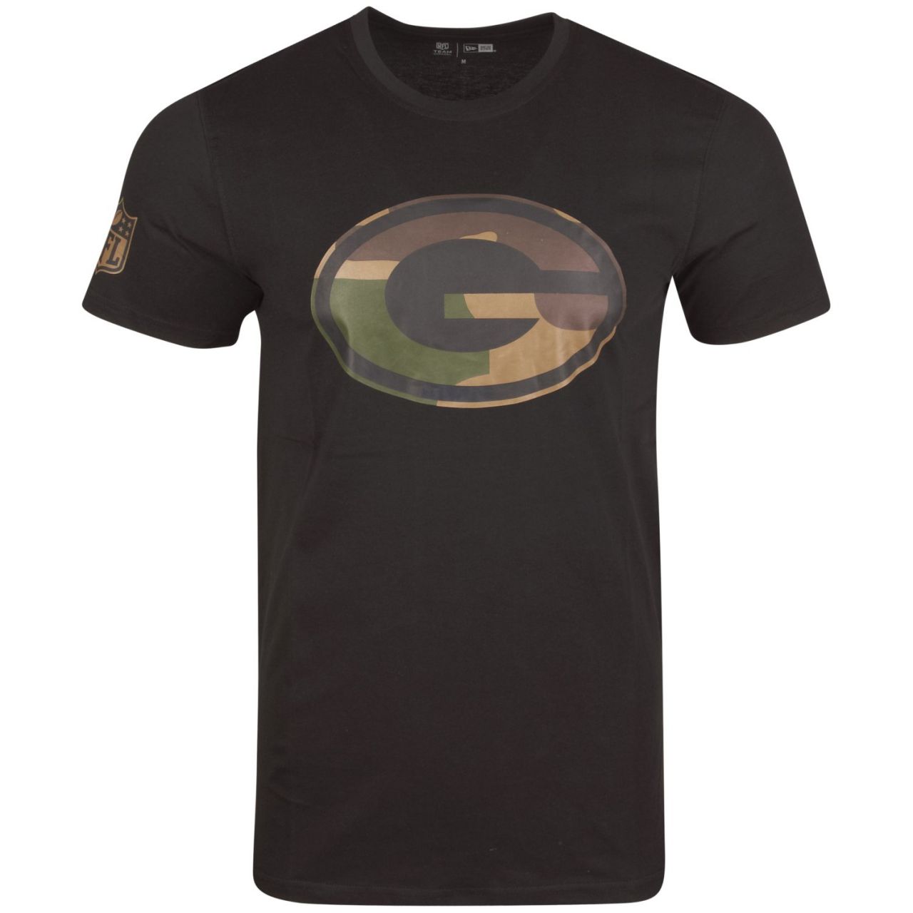 New Era Shirt - NFL Green Bay Packers schwarz / wood camo von New Era