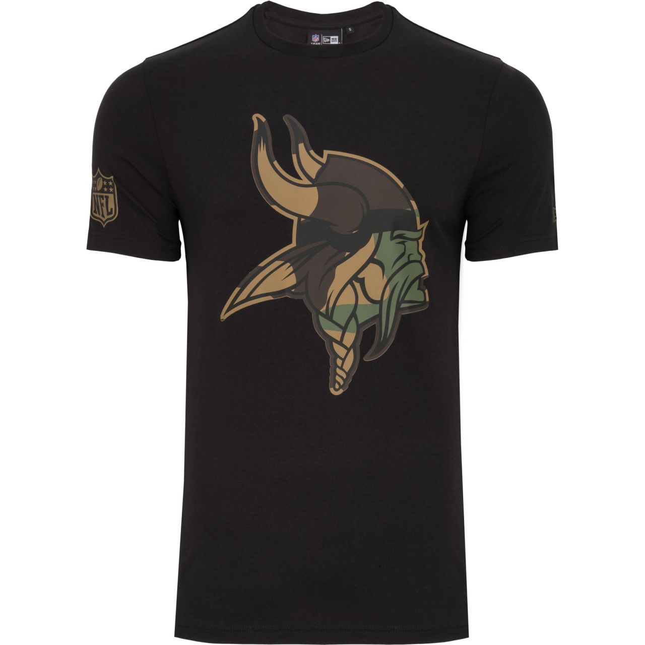 New Era Shirt - NFL Minnesota Vikings schwarz / camo von New Era