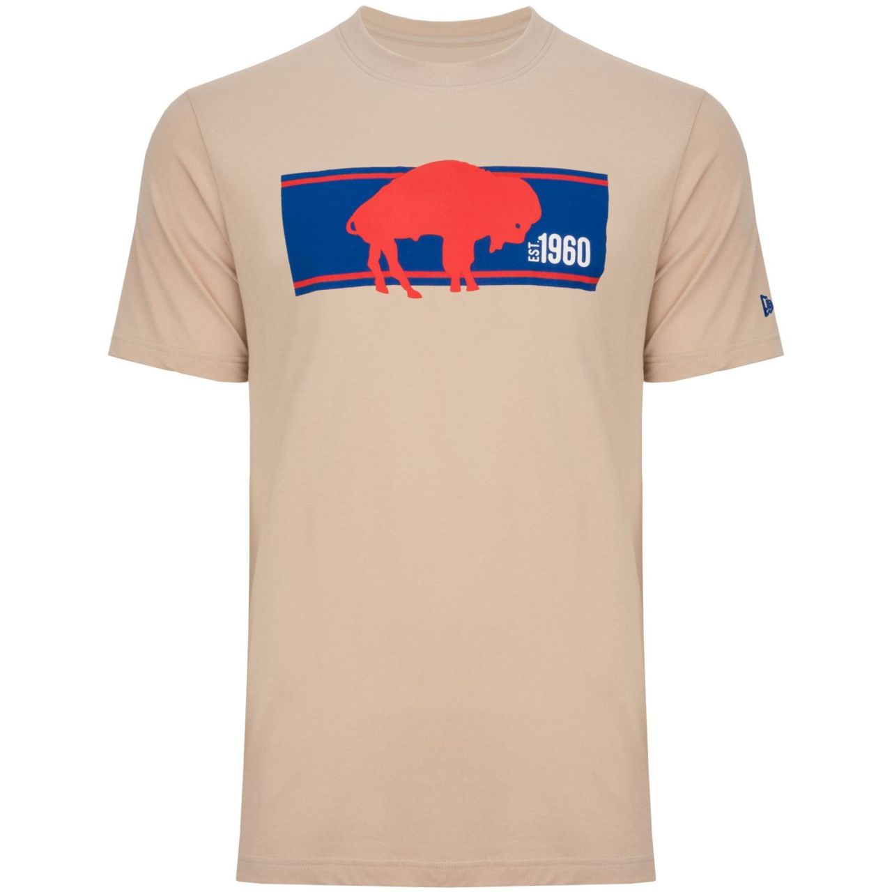 New Era Shirt - NFL SIDELINE Buffalo Bills stone von New Era