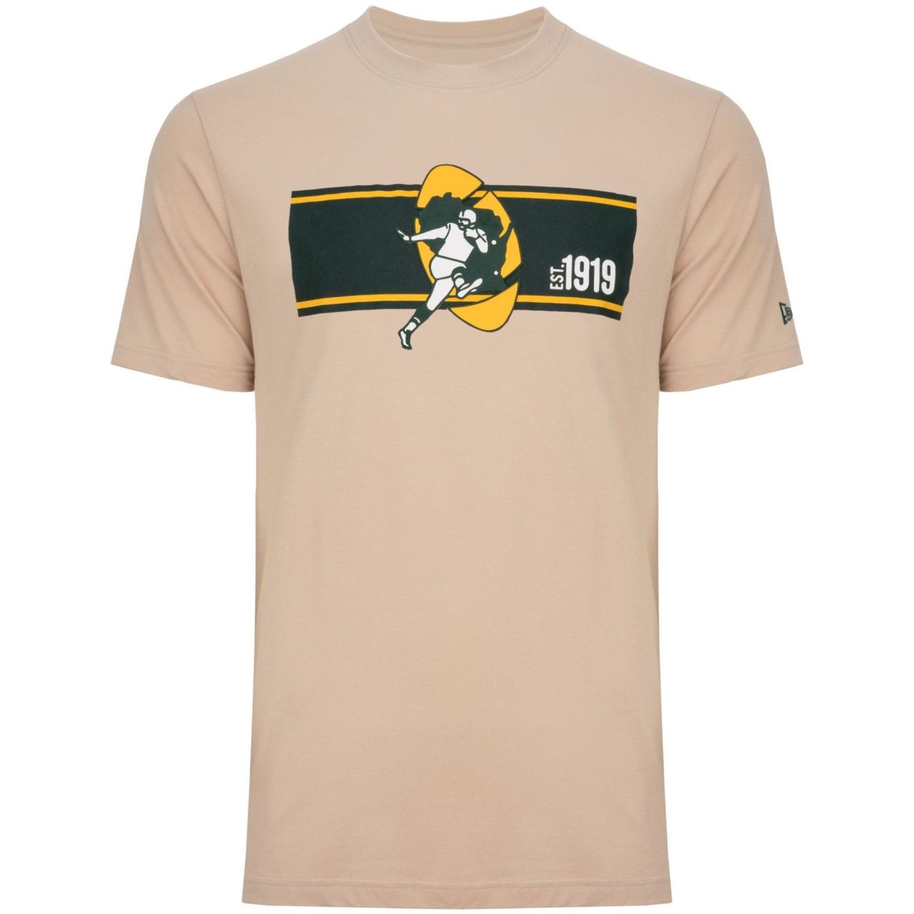 New Era Shirt - NFL SIDELINE Green Bay Packers stone von New Era