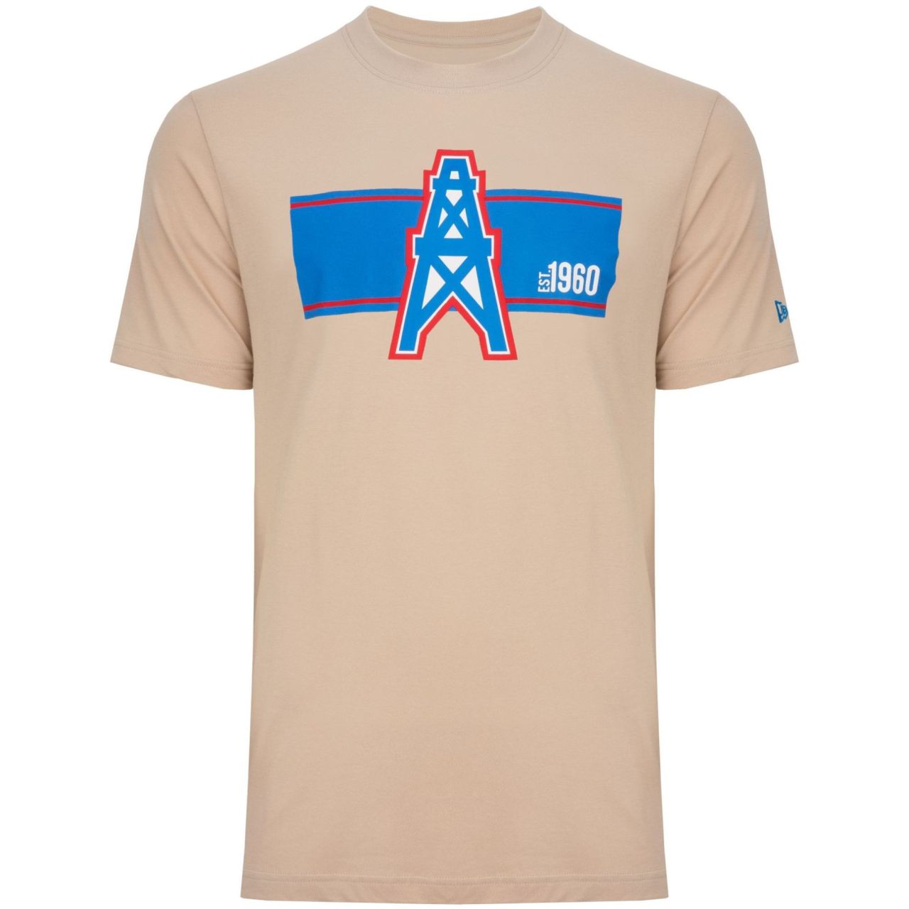 New Era Shirt - NFL SIDELINE Houston Oilers stone von New Era