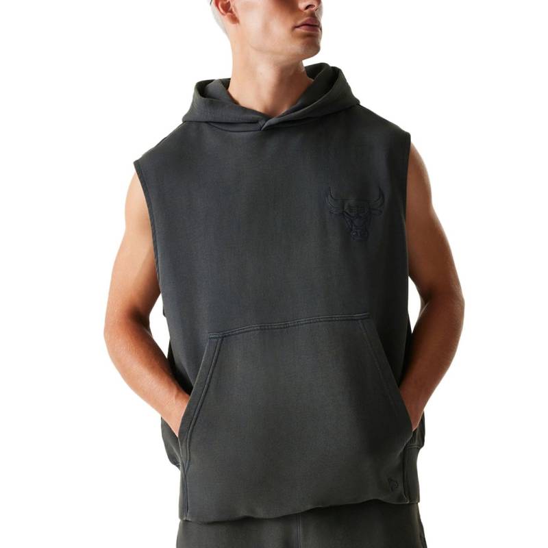 New Era Sleeveless Hoody - WASHED Chicago Bulls charcoal von New Era