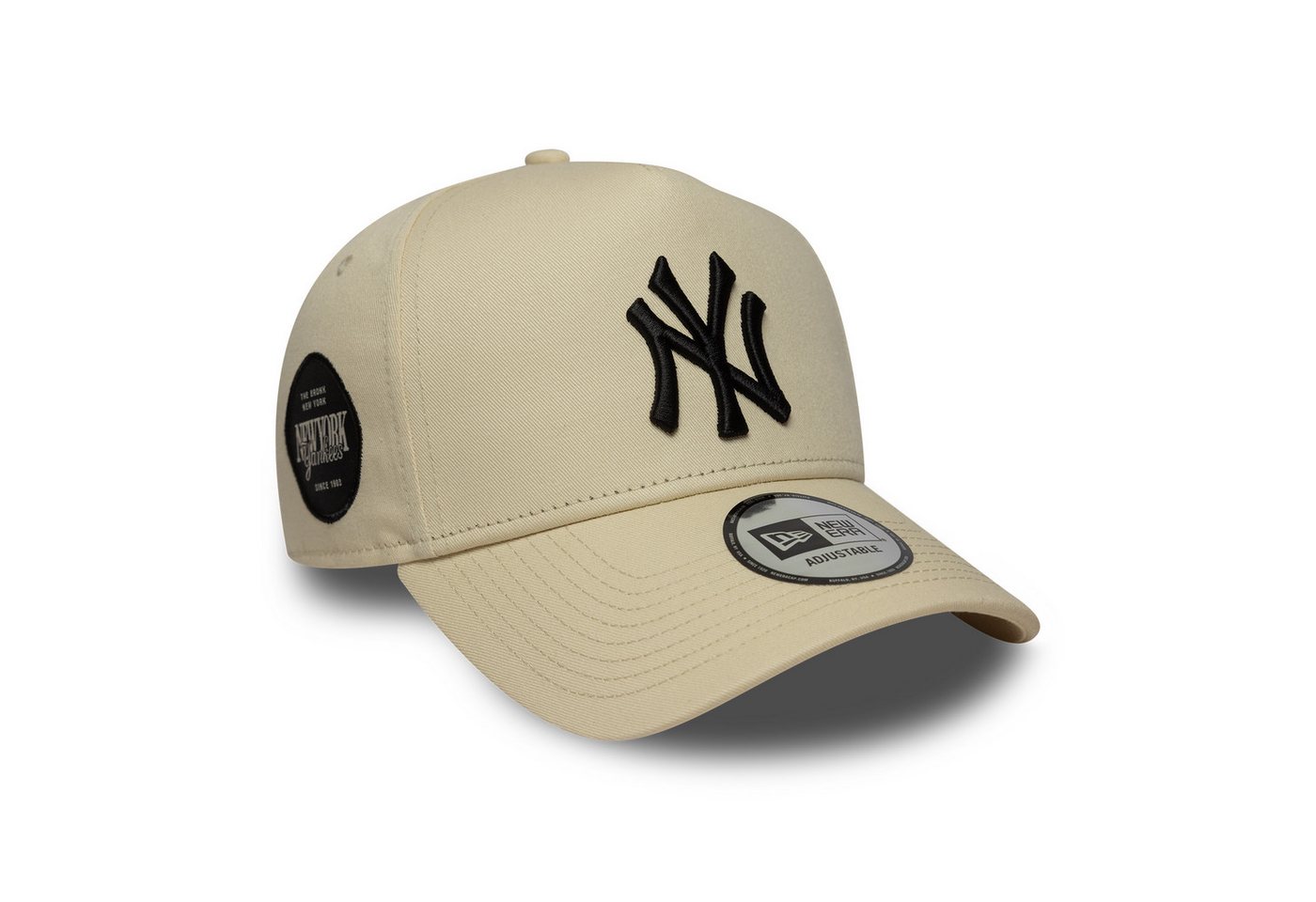 New Era Snapback Cap 9FORTY E-Frame Cap New York Yankees MLB Sidepatch von New Era