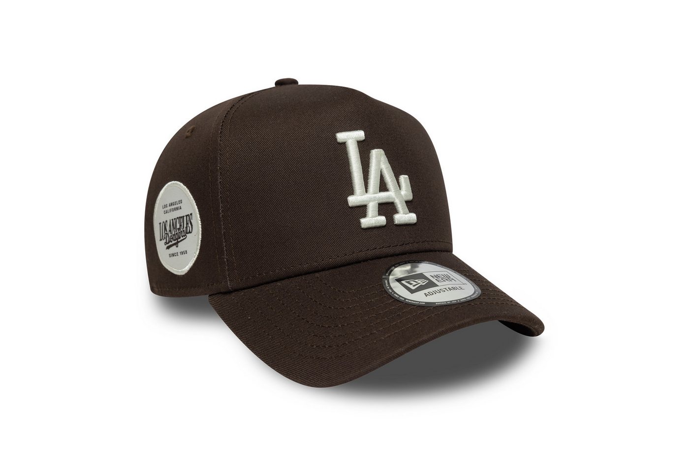 New Era Snapback Cap 9FORTY E-Frame Los Angeles Dodgers MLB Sidepatch von New Era