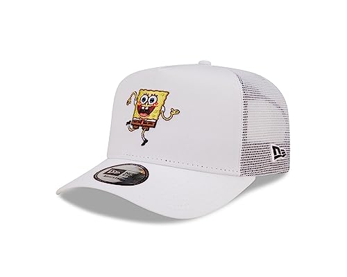 New Era Spongebob Squarepants Nickelodeon Spongebob White A-Frame Adjustable Trucker Cap - One-Size von New Era