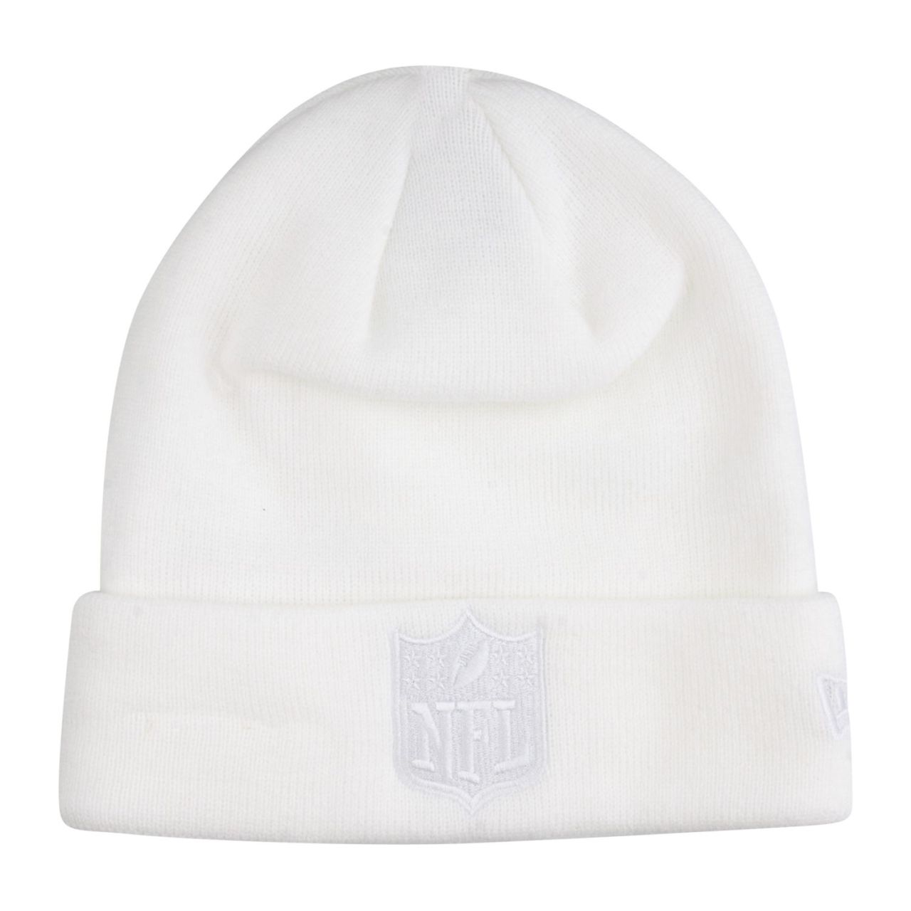 New Era Strick Wintermütze CUFF Beanie - NFL SHIELD weiß New Era Strick Wintermütze CUFF Beanie - NFL SHIELD weiß von New Era