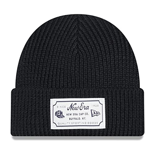 New Era Strick Wintermütze Short Cuff Beanie - Patch Navy von New Era