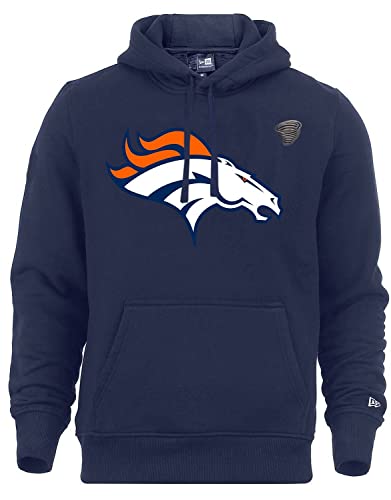 New Era Sweater NFL Denver Broncos blau Team Logo Kapuzenpullover Hoody mit CapSpin Pin - XXL von New Era