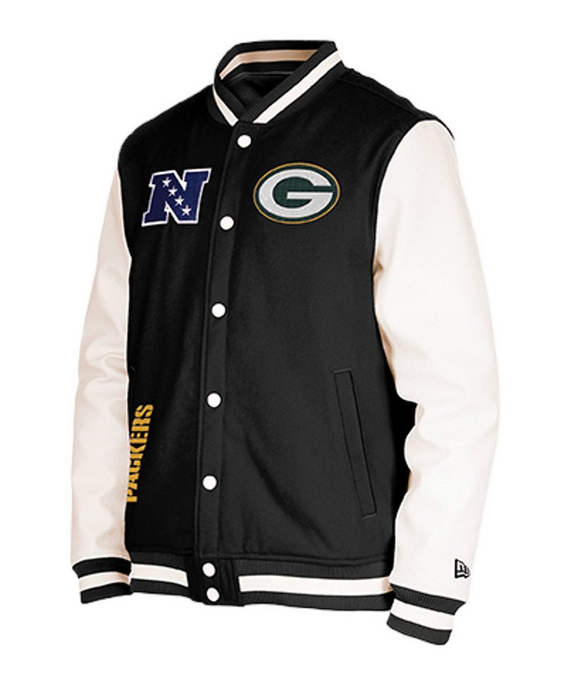 New Era Sweatjacke New Era Green Bay Packers Varsity Jacke Baumwolle von New Era