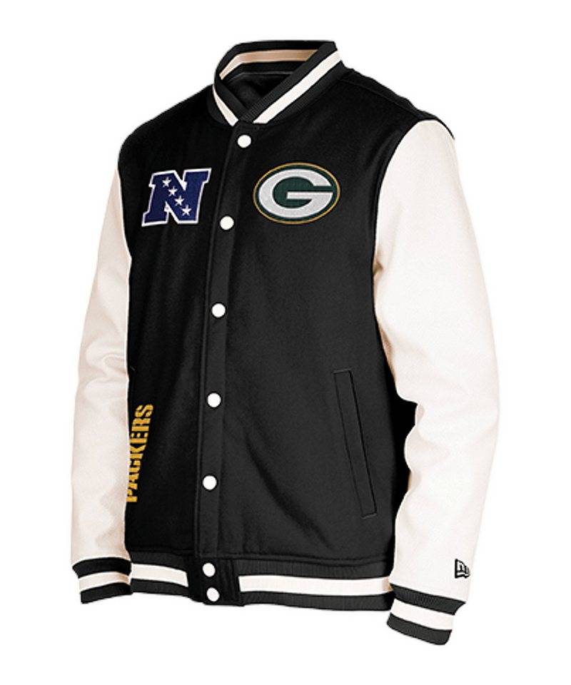 New Era Sweatjacke New Era Green Bay Packers Varsity Jacke Baumwolle von New Era