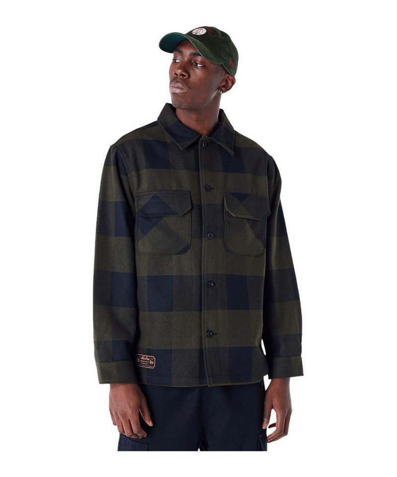 New Era Sweatjacke New Era Ne Branded Plaid Trainingsjacke Polyester von New Era