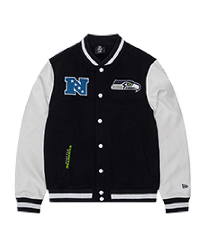 New Era Sweatjacke New Era Seattle Seahawks Varsityt Jacke Baumwolle von New Era