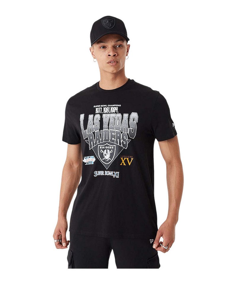 New Era T-Shirt New Era Las Vegas Raiders Wordmark T-Shirt Baumwolle von New Era