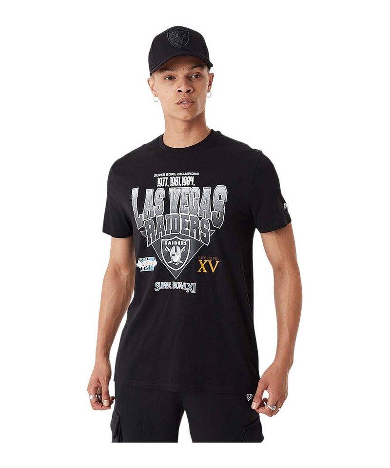 New Era T-Shirt New Era Las Vegas Raiders Wordmark T-Shirt Baumwolle von New Era