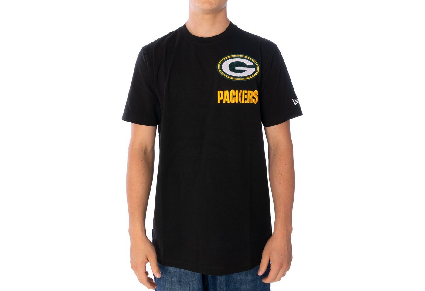 New Era T-Shirt New Era Logoselect Green Bay Packers T-Shirt Herren Shirt schwarz (1-tlg) von New Era