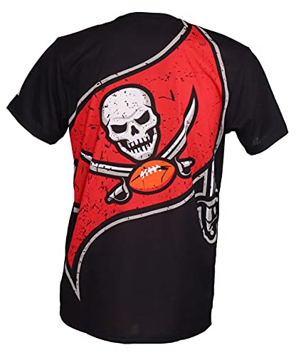 New Era Tampa Bay Buccaneers Black Big Logo BackT-Shirt - 3XL von New Era
