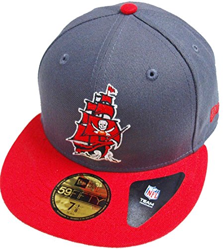 New Era Tampa Bay Buccaneers Ship Logo Graphite Red NFL Cap 59fifty 5950 Fitted Basecap Kappe Men Special Limited Edition von New Era