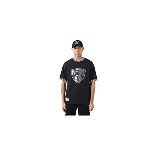 New Era Team Logo Oversized Brooklyn Nets T-Shirt Herren schwarz M von New Era