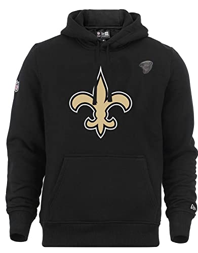 New Era Teamlogo Pullover mit Kapuze Sweater New Orleans Saints American Football schwarz mit CapSpin Pin - XS von New Era
