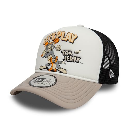 New Era Tom und Jerry Let's Play A-Frame Trucker Cap Beige - One-Size von New Era