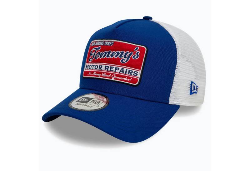 New Era Trucker Cap 9FORTY A-Frame Trucker Cap Vintage Patch - Blue/White von New Era
