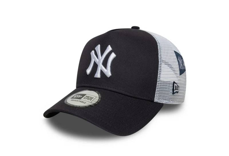 New Era Trucker Cap 9Forty A-Frame MLB Multi Patch New York Yankees Cap - Black/White von New Era