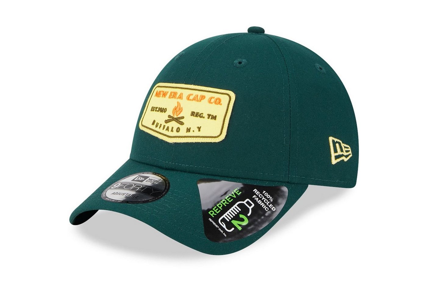 New Era Trucker Cap 9Forty Strapback HERITAGE BRAND PATCH forest von New Era