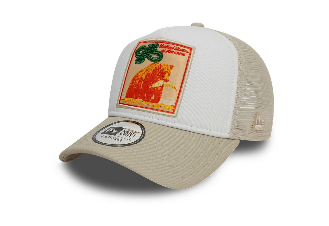 New Era Trucker Cap AFrame Trucker CALIFORNIA PATCH von New Era