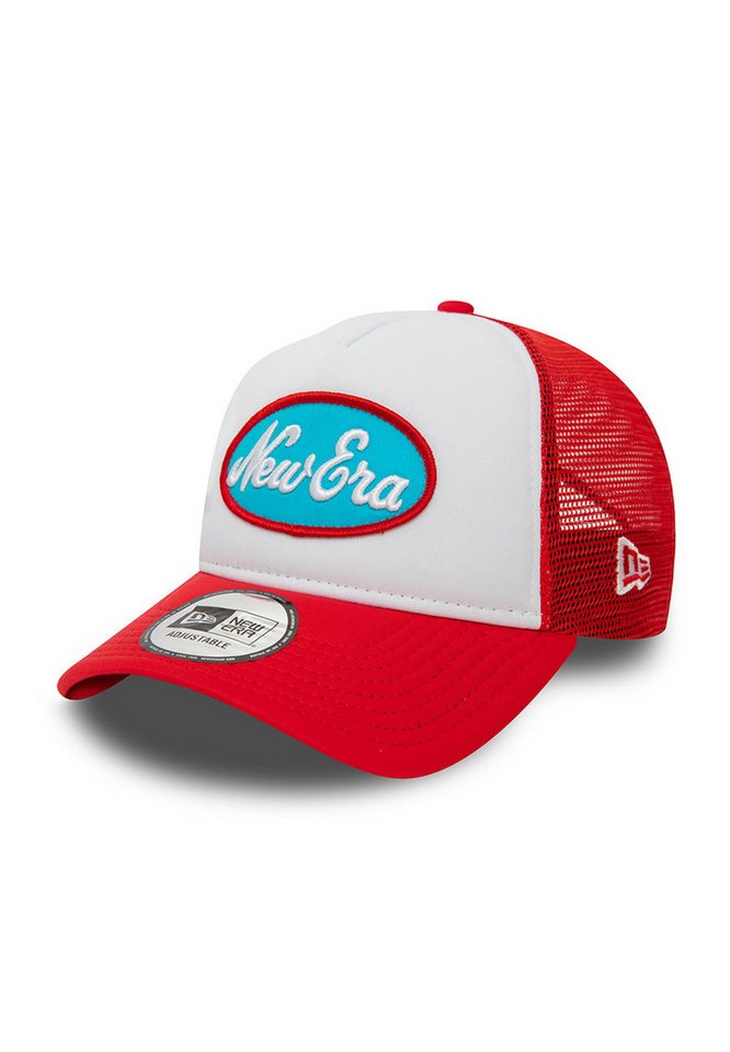 New Era Trucker Cap New Era Kids Chyt Oval Trucker Adjustable Cap NE LOGO Rot Weiß von New Era