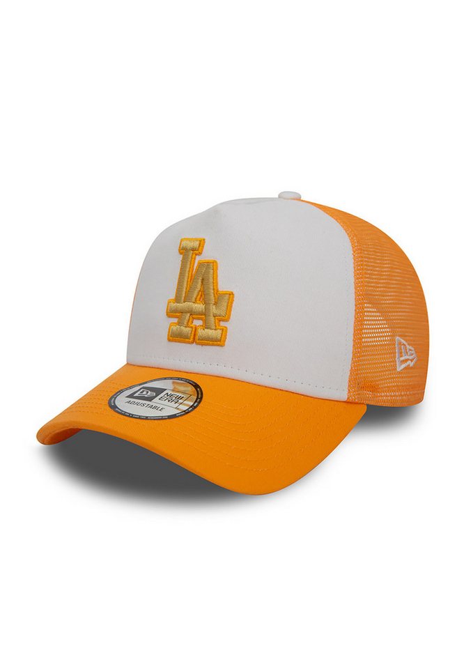 New Era Trucker Cap New Era Style Activist Trucker Adjustable LA DODGERS Orange Weiß von New Era