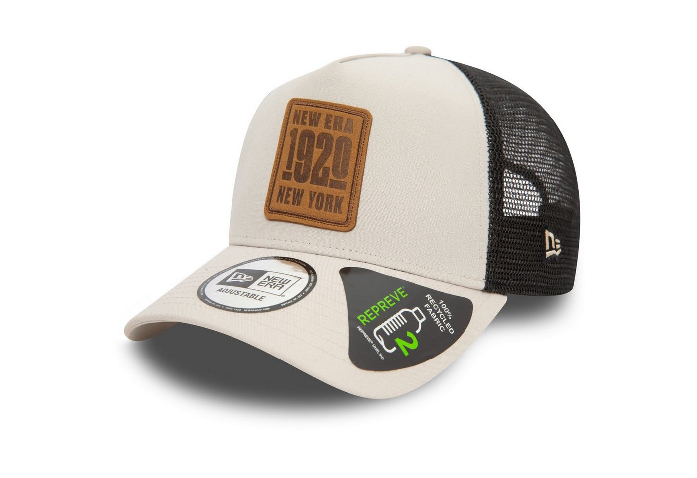 New Era Trucker Cap Repreve AFrame Trucker BRAND PATCH von New Era
