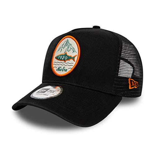 New Era Trucker Cap verstellbar Snapback Baseball Kappe Patch schwarz - One-Size von New Era