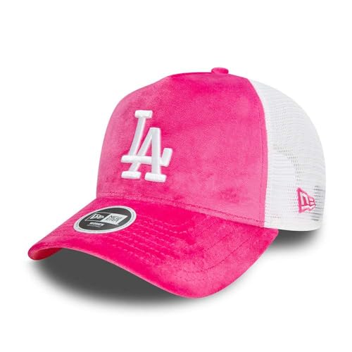 New Era Trucker Damen Cap - Velour Los Angeles Dodgers pink von New Era