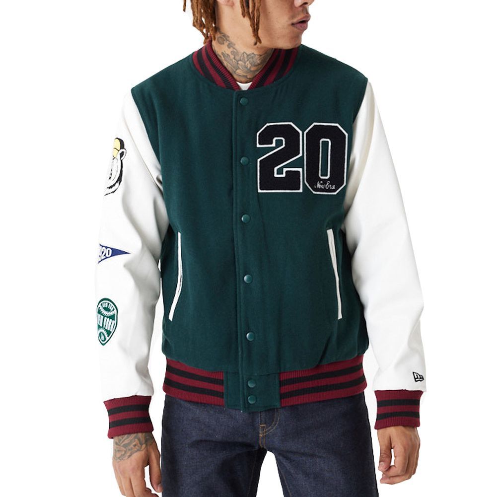 New Era Varsity College Jacke - BRAND PATCHES von New Era