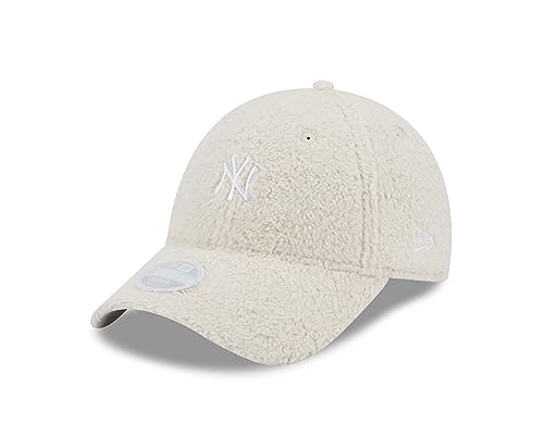 New Era Verstellbar Teddy Cap 9Forty New York Yankees Frauen Baseball Fanartikel Beige MLB - One-Size von New Era
