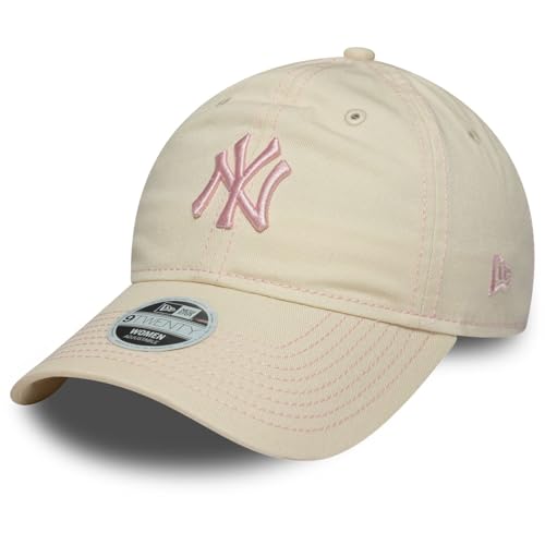 New Era 9Twenty Damen Cap - Washed New York Yankees beige von New Era