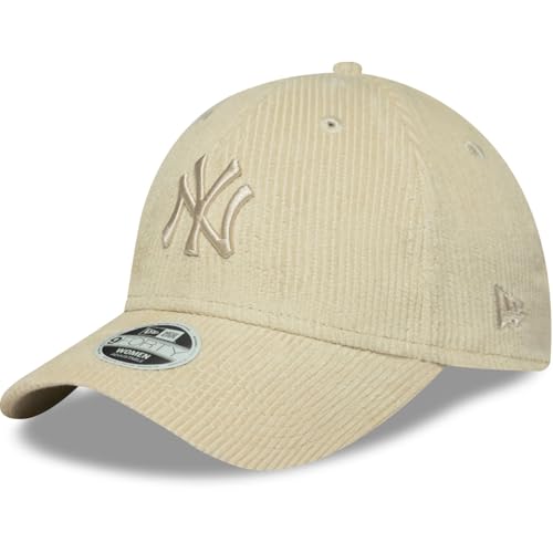 New Era WMNS Cord 9Forty Adjustable Damen Cap NY Yankees Beige, Size:OneSize von New Era