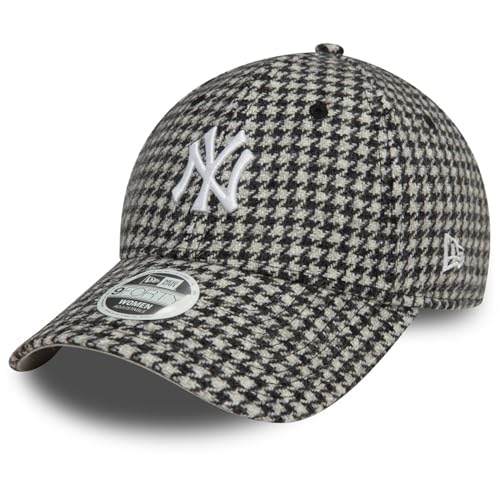 New Era 9Forty Damen Cap - Houndstooth NY Yankees schwarz von New Era