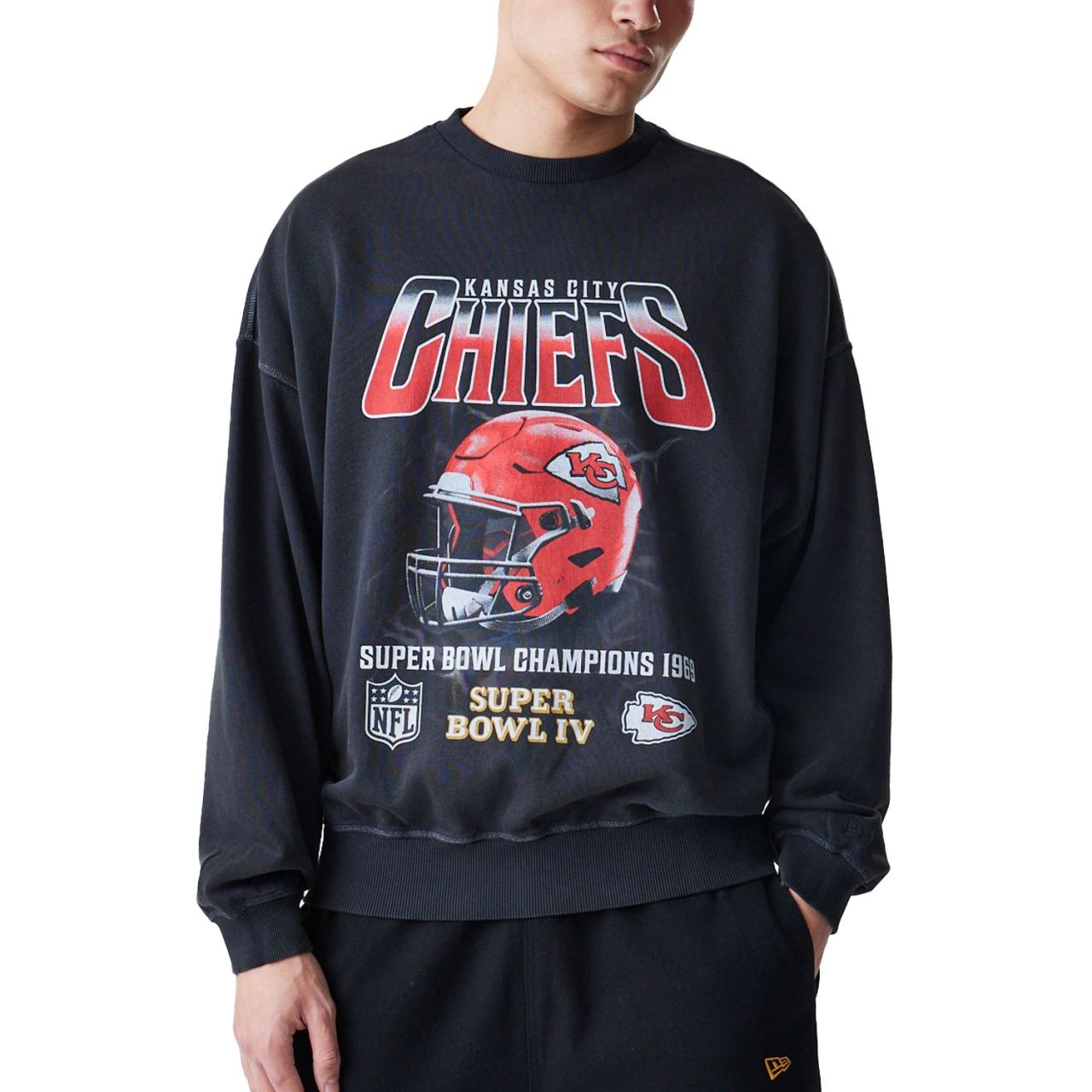 New Era Washed Boxy Pullover - Kansas City Chiefs von New Era