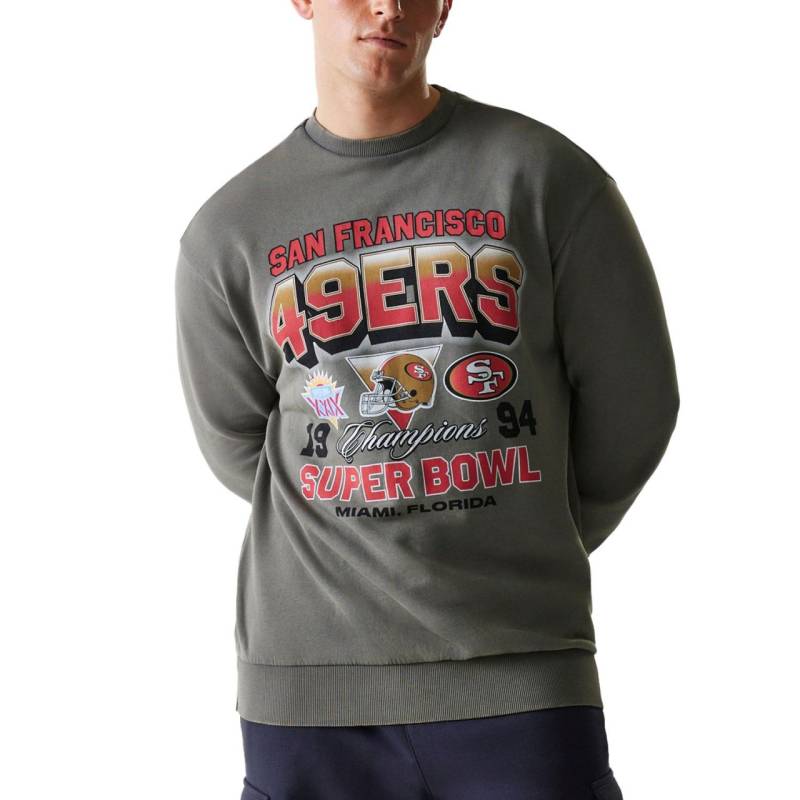 New Era Washed Oversized Pullover - San Francisco 49ers von New Era