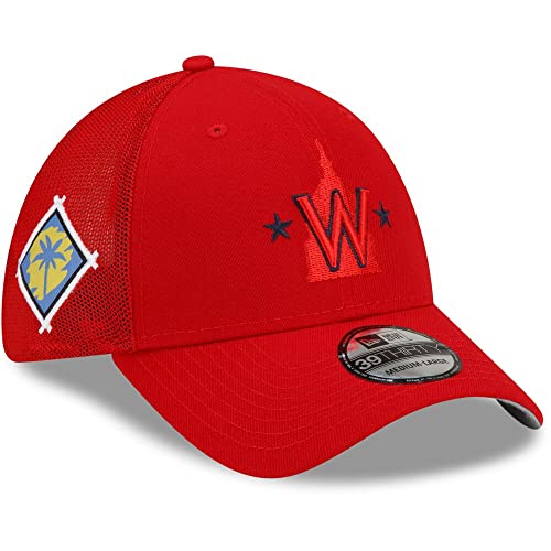 New Era Washington Nationals 39THIRTY 2022 Spring Training Stretch Fit Cap, Hat (Small - Medium) Red von New Era