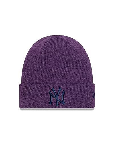 New Era Winter Mütze New York Yankees Lila Baseball League Essential MLB LIla Cuff Knit - One-Size von New Era