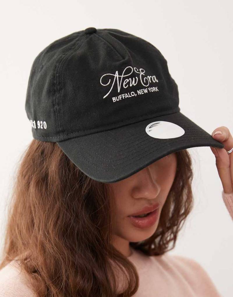 New Era - Womens 9twenty - Kappe aus gewaschener Baumwolle in Schwarz New Era - Womens 9twenty - Kappe aus gewaschener Baumwolle in Schwarz von New Era