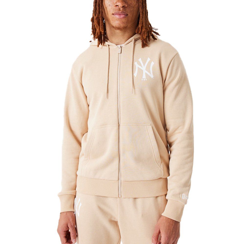 New Era Zip Hoody - ESSENTIAL New York Yankees beige von New Era