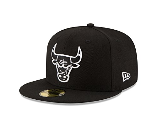 New Era x NBA Men's Chicago Bulls Team 59Fifty Fitted Hat Black/White 7 3/8 von New Era