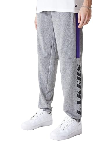 New era NBA Los Angeles Lakers Colour Block Jogger Hose Grau von New Era