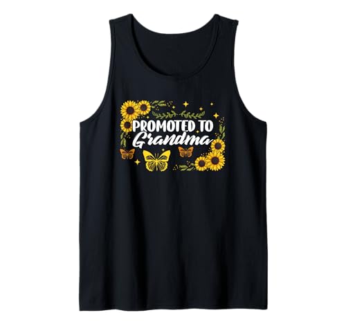 Promoted To Grandma Sunflower New Grandma Baby Ankündigung Tank Top Promoted To Grandma Sunflower New Grandma Baby Ankündigung Tank Top von New Grandma Soon To Be Grandma Gifts Grandmom